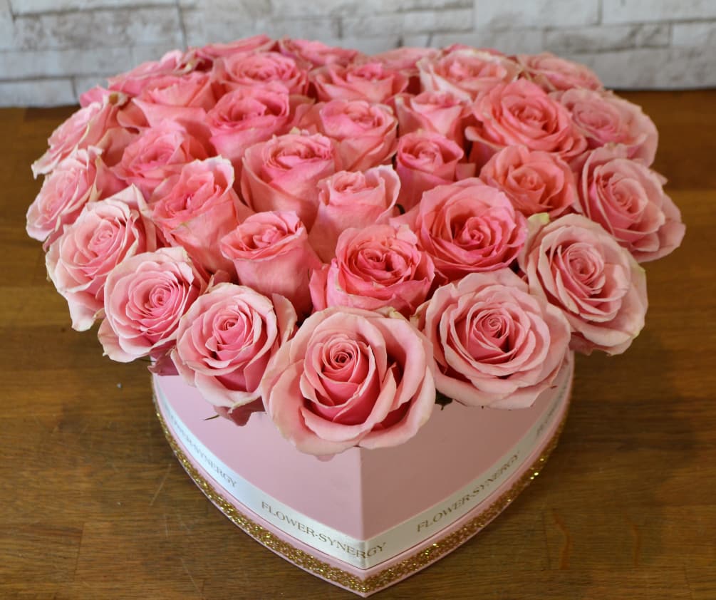 Box Of Pink Roses 